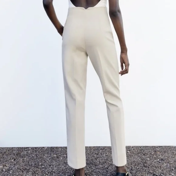 NWT Zara High Waisted Pants - Picture 2 of 7